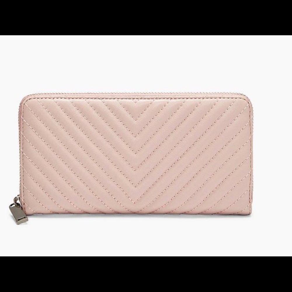 Rebecca Minkoff Grey Continental Love Wallet